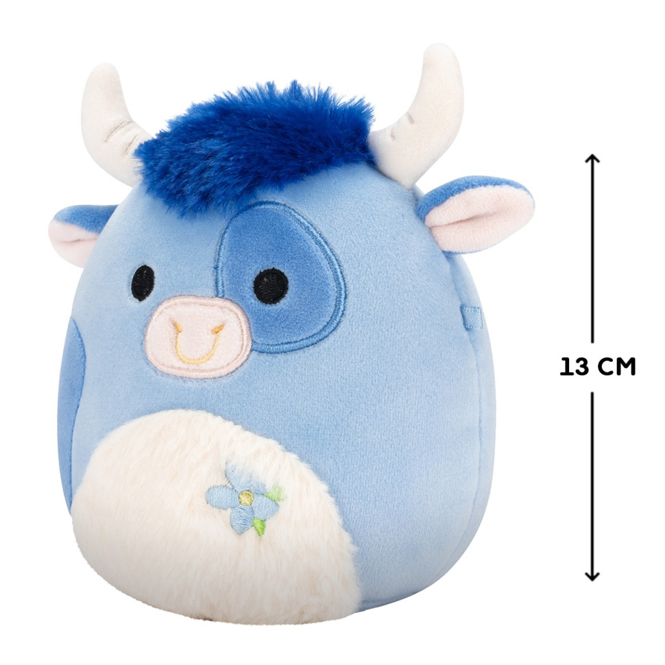 Детская мягкая игрушка Бык Бермайе Squishmallows SQER01181, 13 см