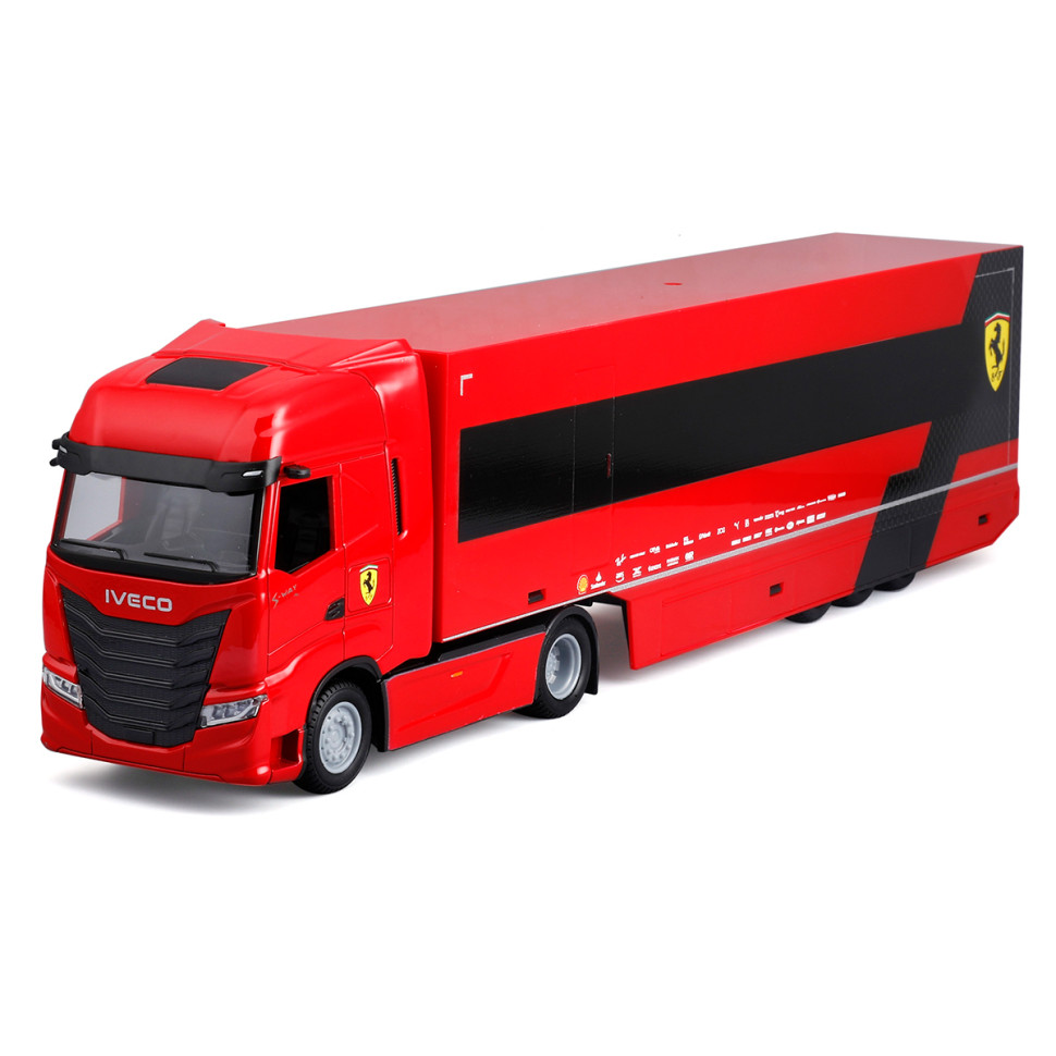 Ігровий набір Вантажівка-тягач Iveco S-Way та болід SF-24 Bburago 18-36867 1:43