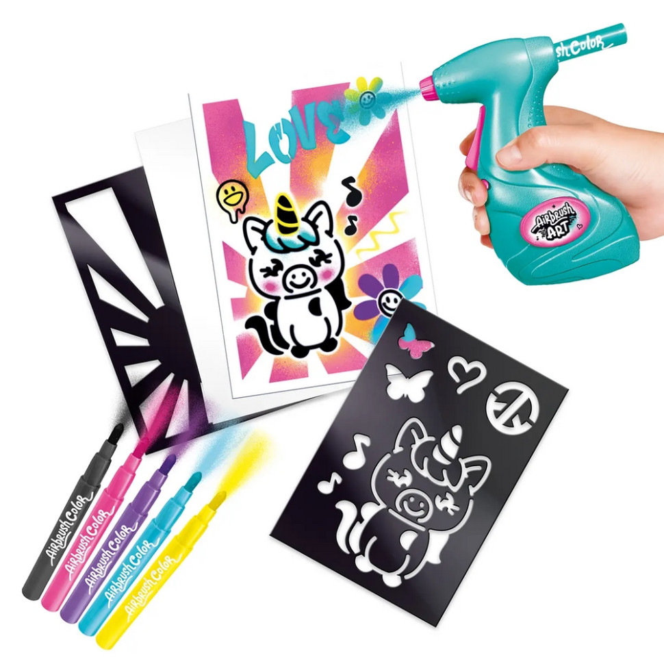 Набір для творчості DIY AIRBRUSH ART CanalToys AIR015 з постерами
