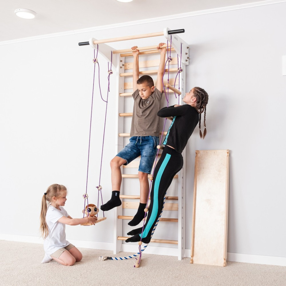 Спортивный уголок-игровой комплекс 7 в 1 SportBaby «Lux 9-220» с горкой, до 120 кг