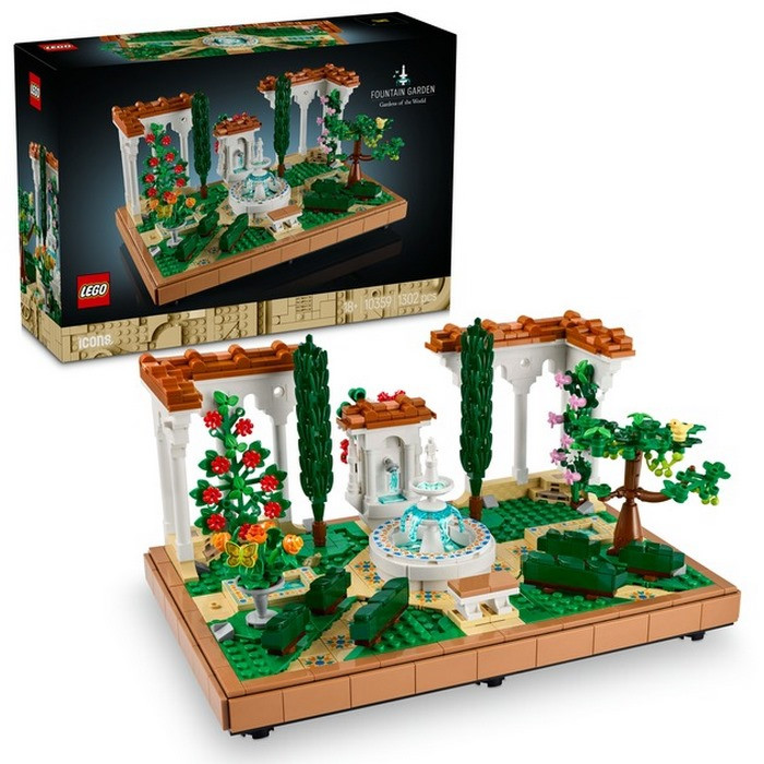 Конструктор Icons Сад фонтанов LEGO 10359LG 1302 детали