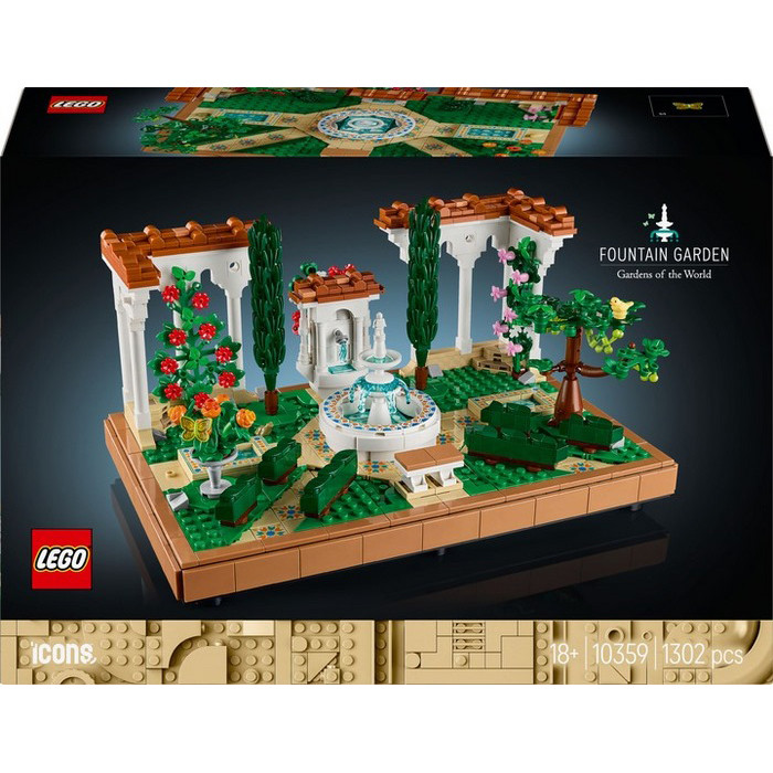 Конструктор Icons Сад фонтанов LEGO 10359LG 1302 детали