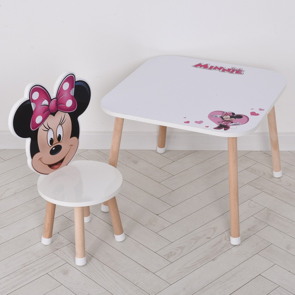 Деревянный детский столик Bambi M 502-8-2 со стульчиком