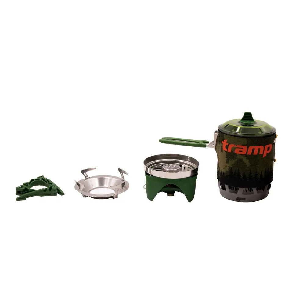 Система для приготування їжі та газовий балон 230 грам Tramp UTRG-115-olive+UTRG-003