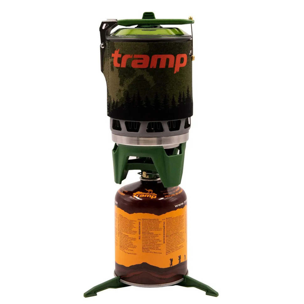 Система для приготування їжі та газовий балон 230 грам Tramp UTRG-115-olive+UTRG-003
