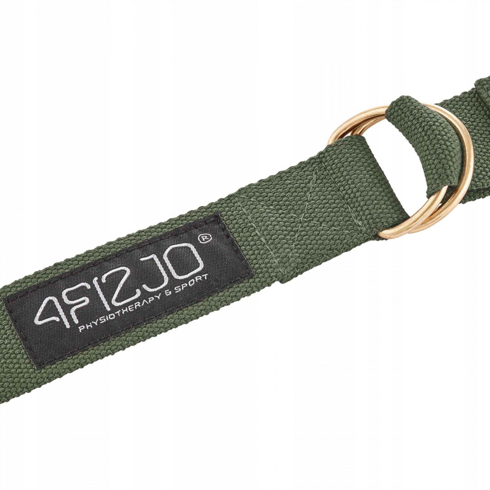 Ремінь для йоги 4FIZJO 4FJ0527 Olive 300 см