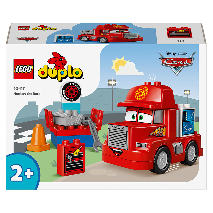 Конструктор LEGO DUPLO Disney Мак на перегонах 10417, 14 деталей 