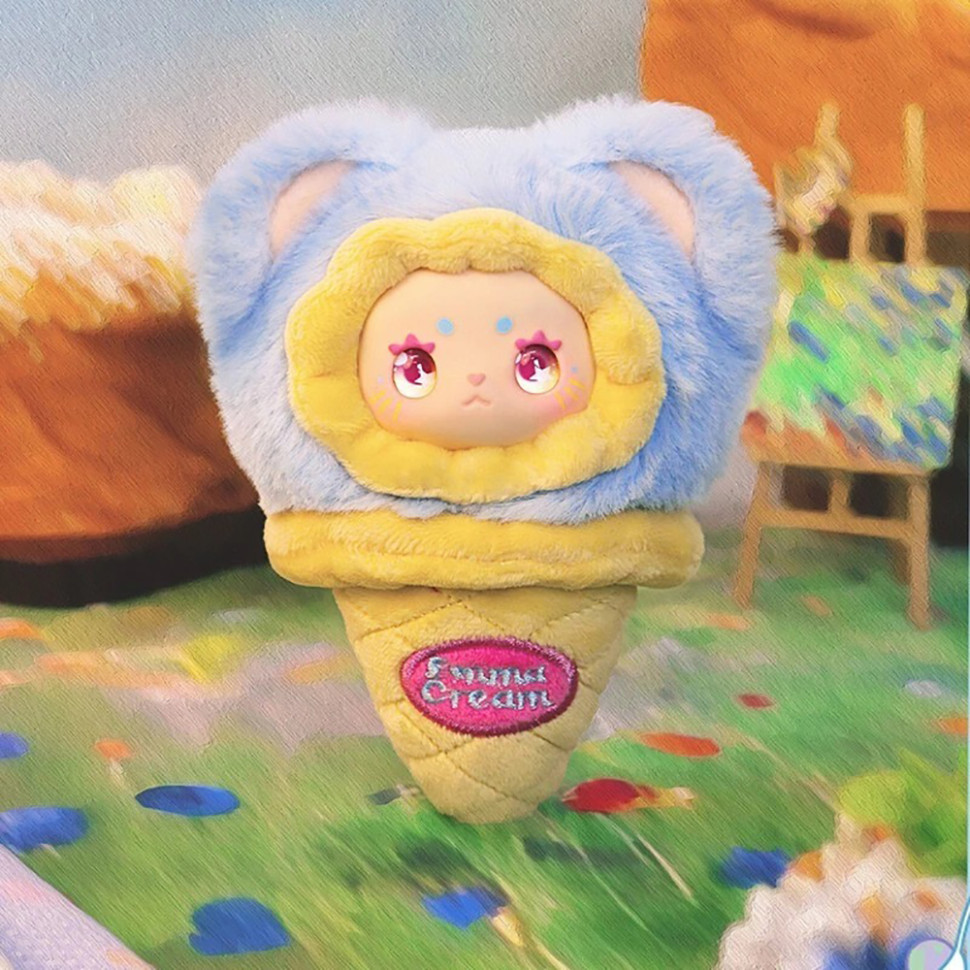 Коллекционная мягкая игрушка с кольцом Мороженко Pop Top MJ-000095 Lucky Emma серии 