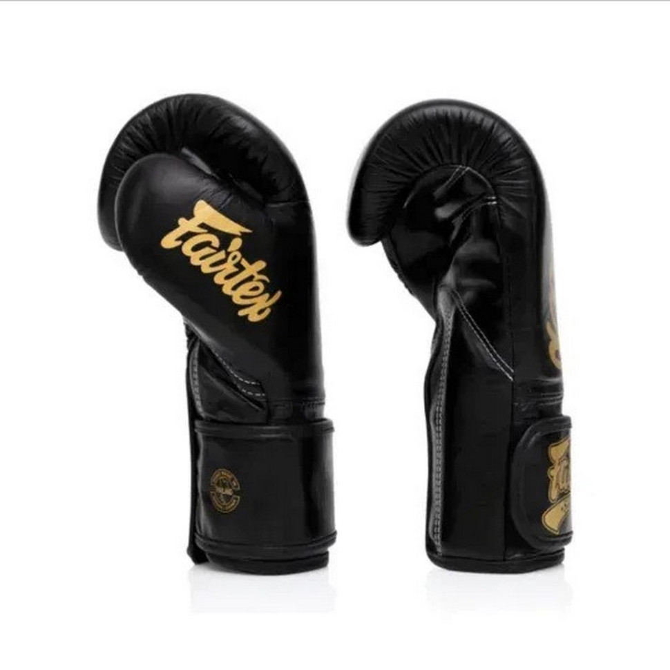 Боксерські рукавиці BGVG1 Fairtex BGVG1_14oz_Black 14 унцій (бинти в комплекті)