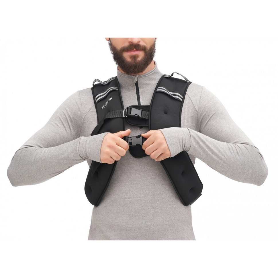 Жилет-обважнювач для тренувань Weight Vest Cornix XR-0345 Black 10 кг