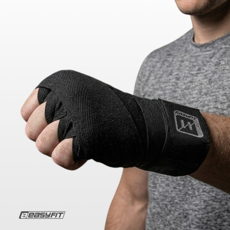 Бинты для бокса EasyFit EF-0373-30-bk, FlexWrap, черный 3 м