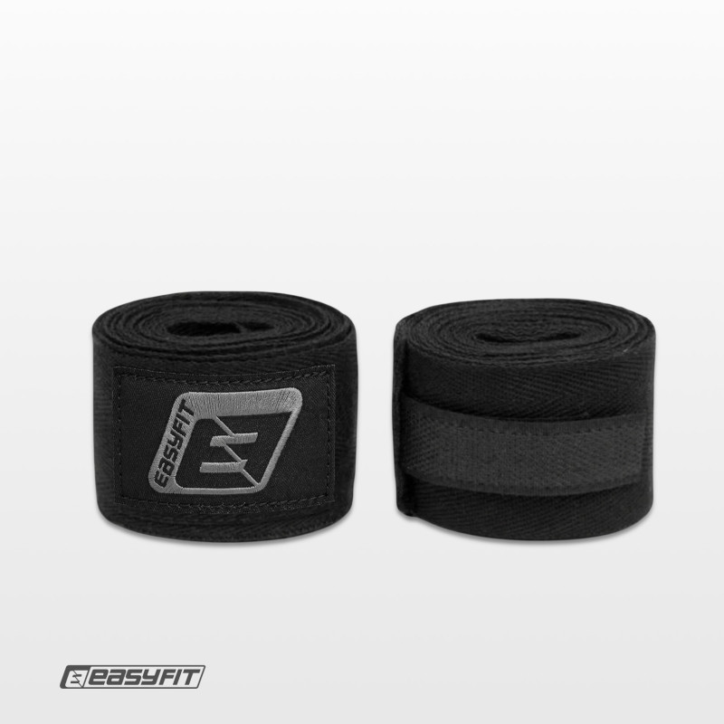 Бинты для бокса EasyFit EF-0373-30-bk, FlexWrap, черный 3 м