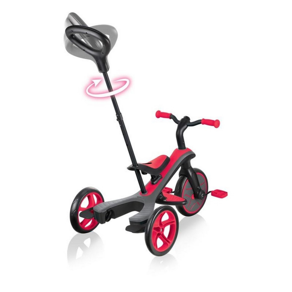 Велосипед дитячий триколісний 4в1 EXPLORER TRIKE GLOBBER 632-102-3 червоний