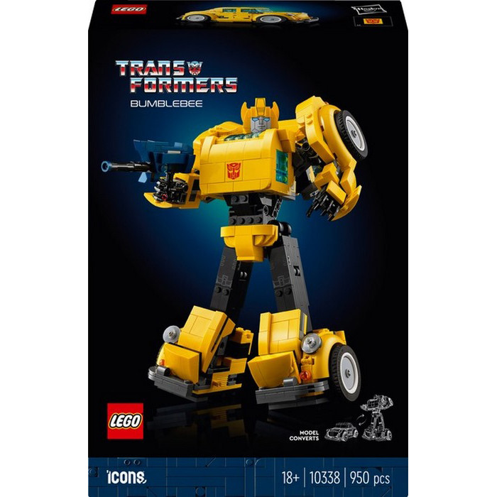 Конструктор Icons Трансформеры Бамблби LEGO 10338, 950 деталей