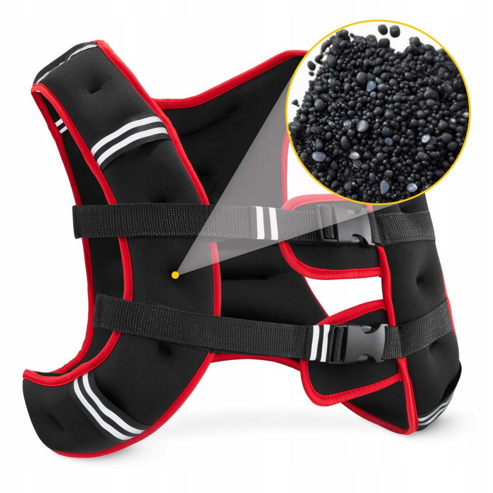 Жилет-утяжелитель для тренировок 4FIZJO P-5905973402156 5 кг, Black/Red