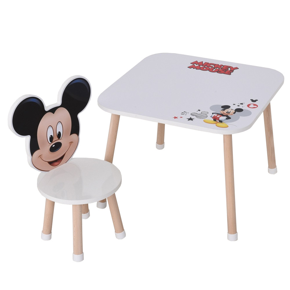 Дерев'яний дитячий столик Bambi M 502-8-3 зі стільчиком