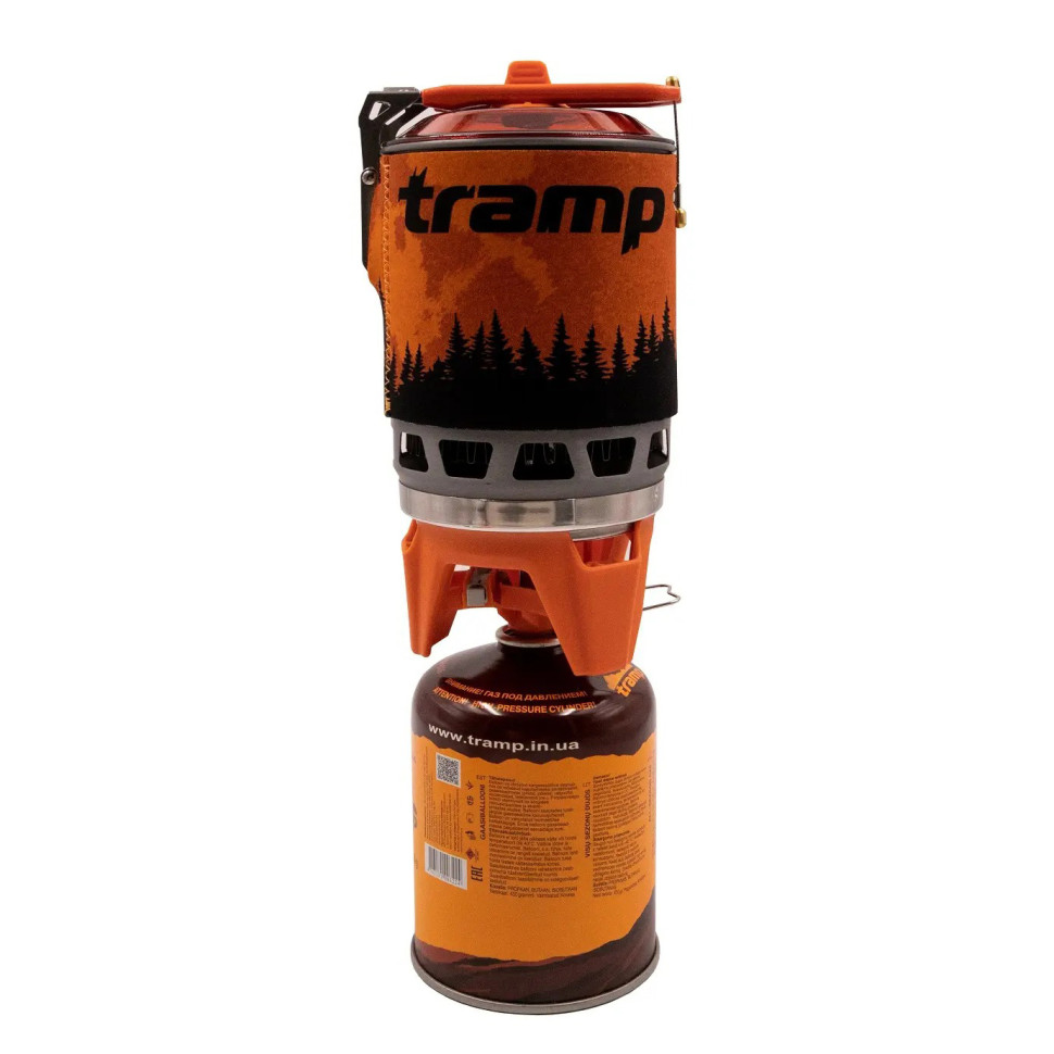 Система для приготування їжі та газовий балон 230 грам Tramp UTRG-049-orange+UTRG-003