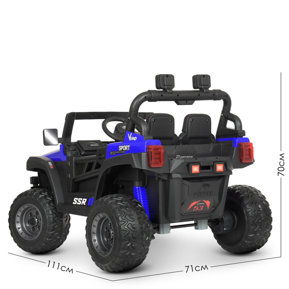 Дитячий електромобіль Джип Bambi Racer M 4625EBLR-4 до 30 кг