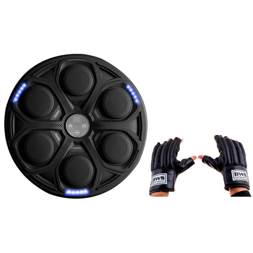Настінний боксерський тренажер EasyFit EF-0351 музична електронна мішень для боксу із перчатками