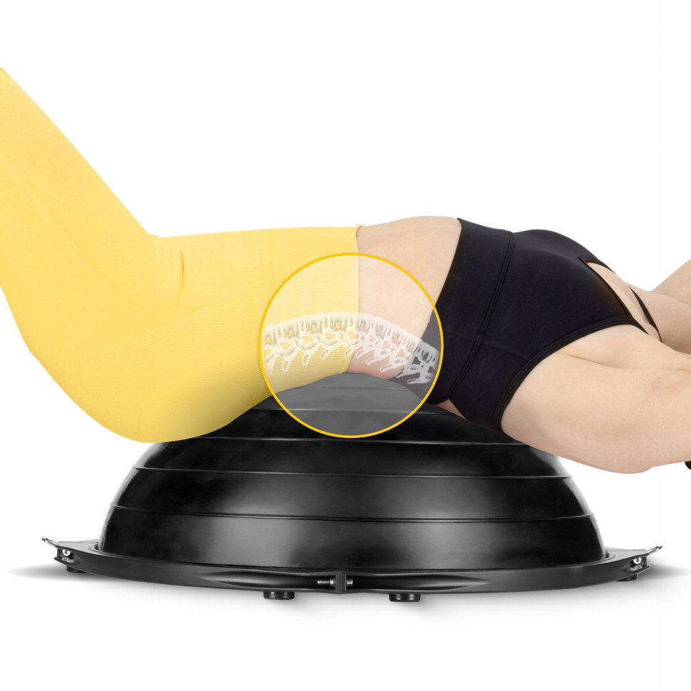 Балансировочная платформа 4FIZJO Bosu Ball P-5905973402446, 60см, черный