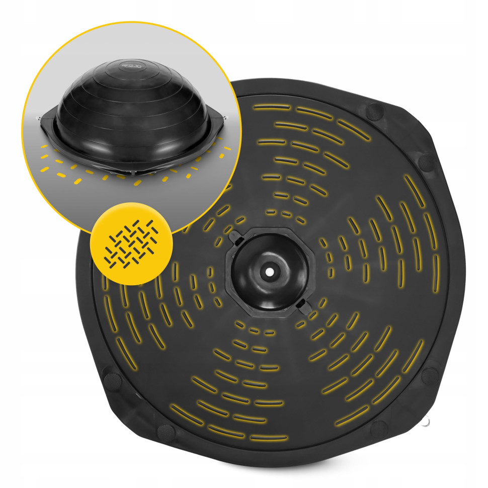 Балансировочная платформа 4FIZJO Bosu Ball P-5905973402446, 60см, черный