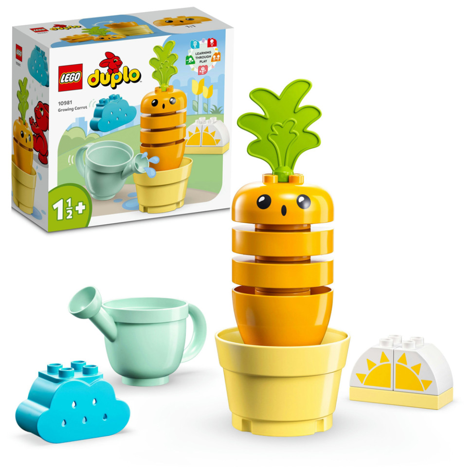 Конструктор LEGO DUPLO My First Морква на грядці 10981, 11 деталей 
