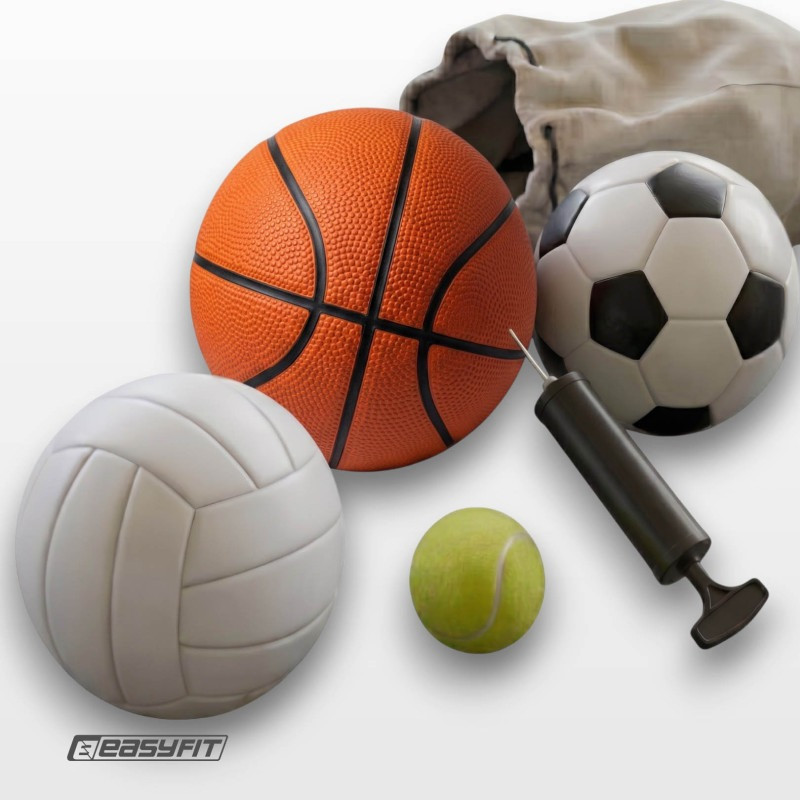 Ручной насос с иглой для накачивания EasyFit EF-1841 пластик, черный