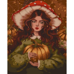 Картина по номерам "Девушка осень" @POLLYPOPOP92 Art Craft 10065-AC 40x50 см