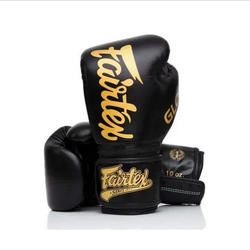 Боксерські рукавиці BGVG1 Fairtex BGVG1_16oz_Black 16 унцій (бинти в комплекті)