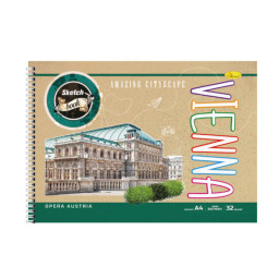 Скетчбук "Крафт" Апельсин СБК-А4-32 А4, 32 аркуша (Vienna)
