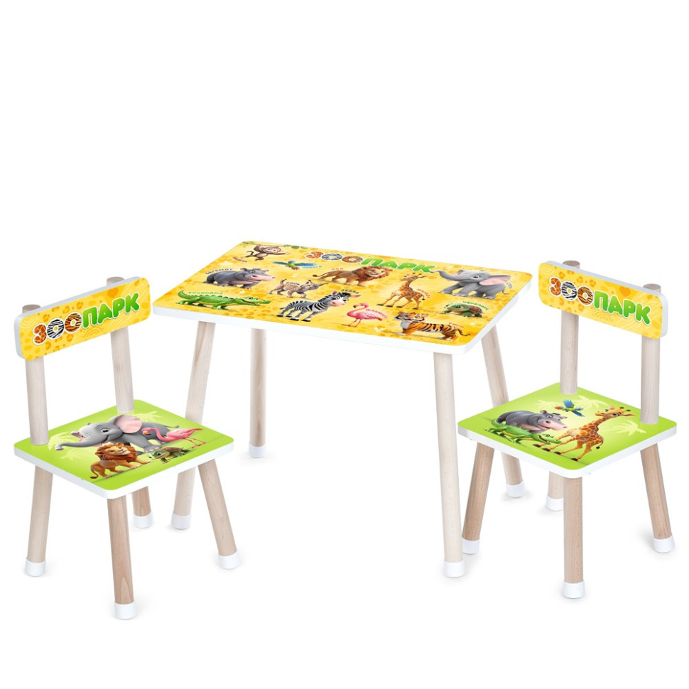 Дитячий Столик Bambi M 501-11 стільниця 60 х 40 см, 2 стільчики