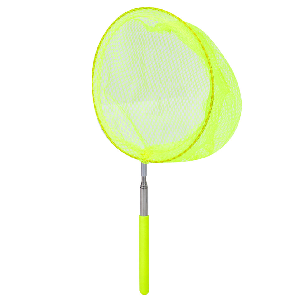 Сачок для бабочек Bambi MS 4387(Yellow) телескопическая ручка 35см/83см, диаметр 19 см