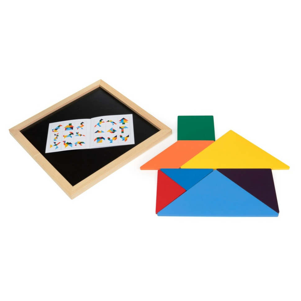 Дитячий дерев'яний танграм Komarovtoys А 367/1 розмір 16х16 см