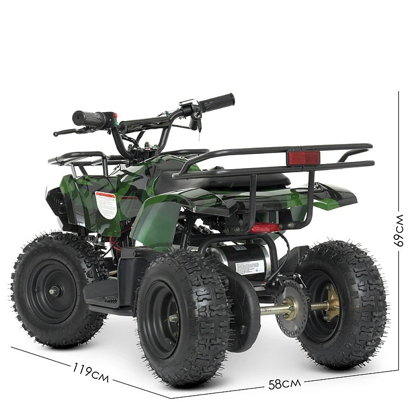 Детский электроквадроцикл Bambi Racer HB-EATV800AS-10(MP3) до 65 кг.