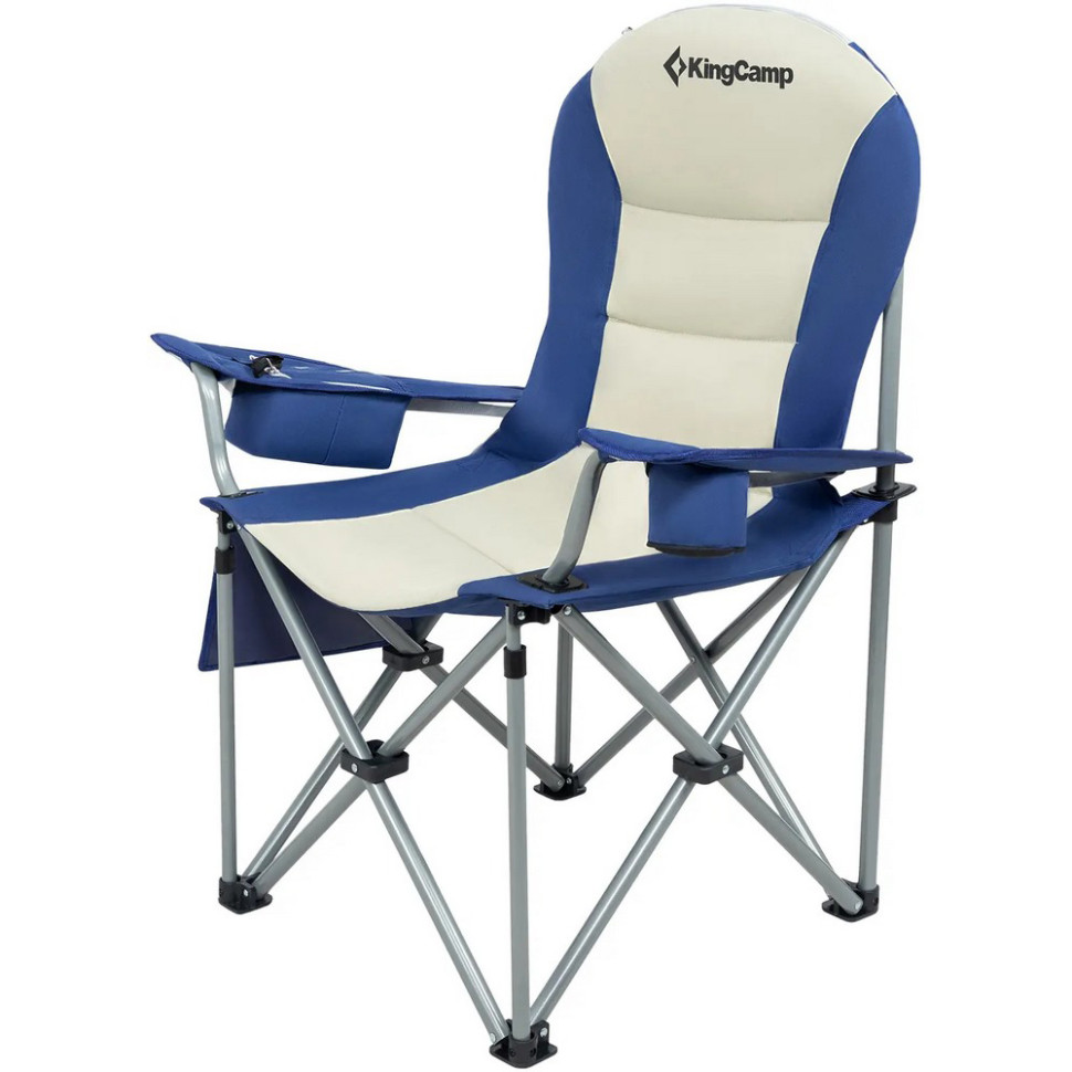 Крісло туристичне Cedar KingCamp KC3888_NAVY/BEIGE, до 160 кг