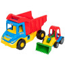 Детская машинка "Mini truck" Tigres 39219 грузовик с трактором