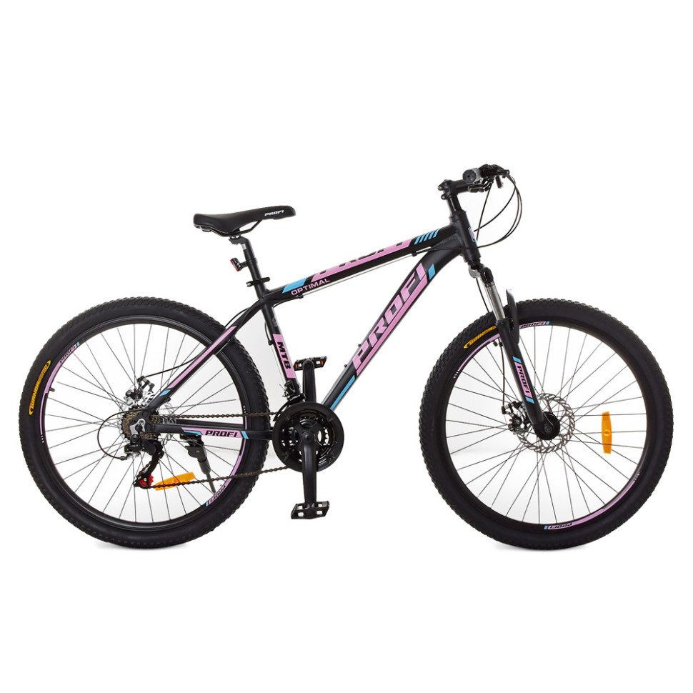 Велосипед підлітковий PROFI 26OPTIMAL A26.2 чорно-рожевий по цене 7 057 грн.