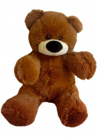 Плюшевий ведмідь Бублик 45 см коричневий Бублік43см №0, Б1-8 коричн