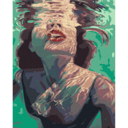 Картина по номерам "Девушка под водой" Brushme BS38459, 40x50 см