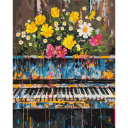 Картина по номерам "Экспрессия музыки" Brushme BS54046, 40x50 см