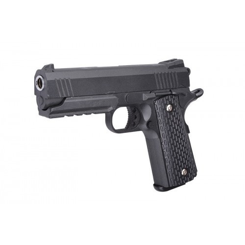 Іграшковий пістолет на кульках "Colt 1911 Rail" Galaxy G25 метал чорний по цене 670 грн.
