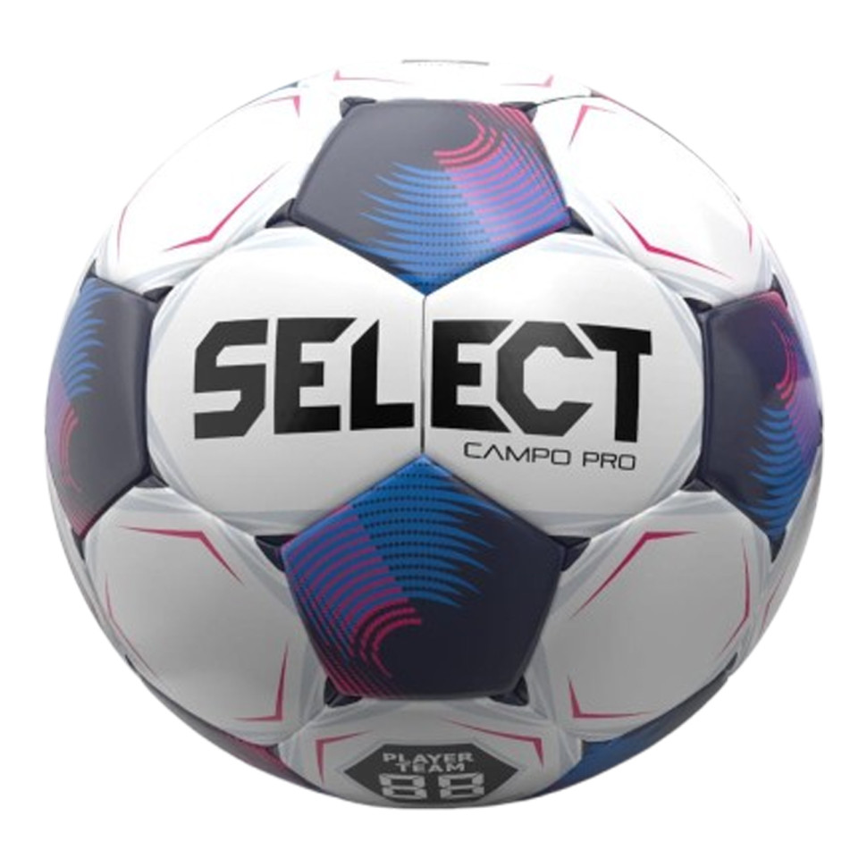 М'яч футбольний FB Campo Pro v26 Select 387457-761-5 білий/синій, розмір 5