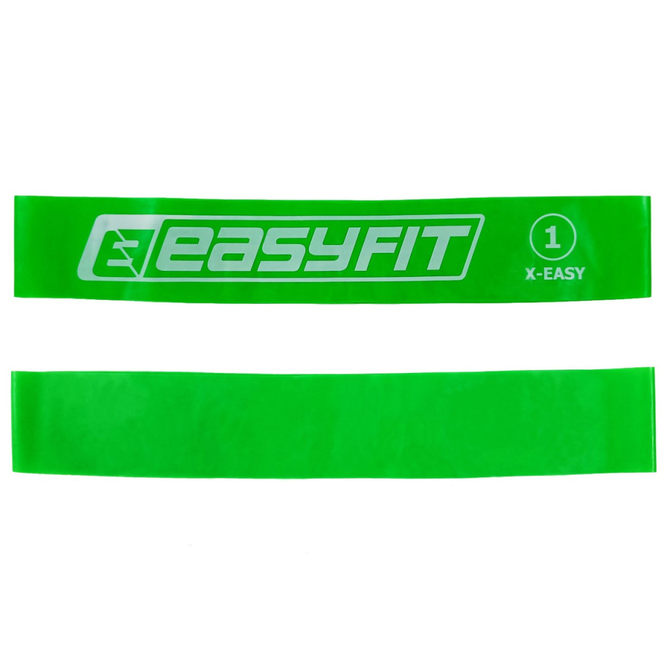 Резинка для фитнеса EasyFit №1 EF-1812-1 длина 600 мм, зеленый