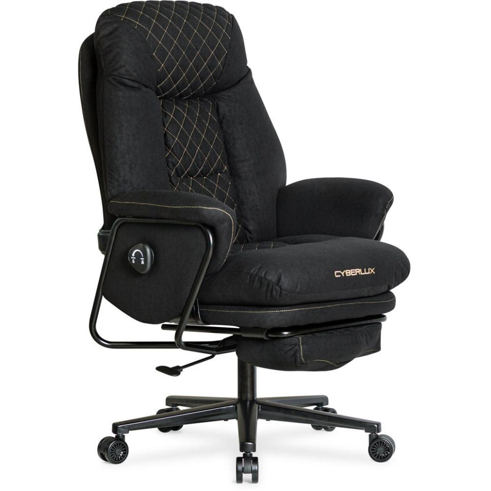 Геймерське крісло Cyberlux GM-16 Black, Fabric Black, до 140 кг