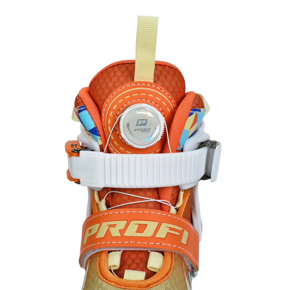 Детские раздвижные ролики Profi A4156-S-OR, размер 31-34