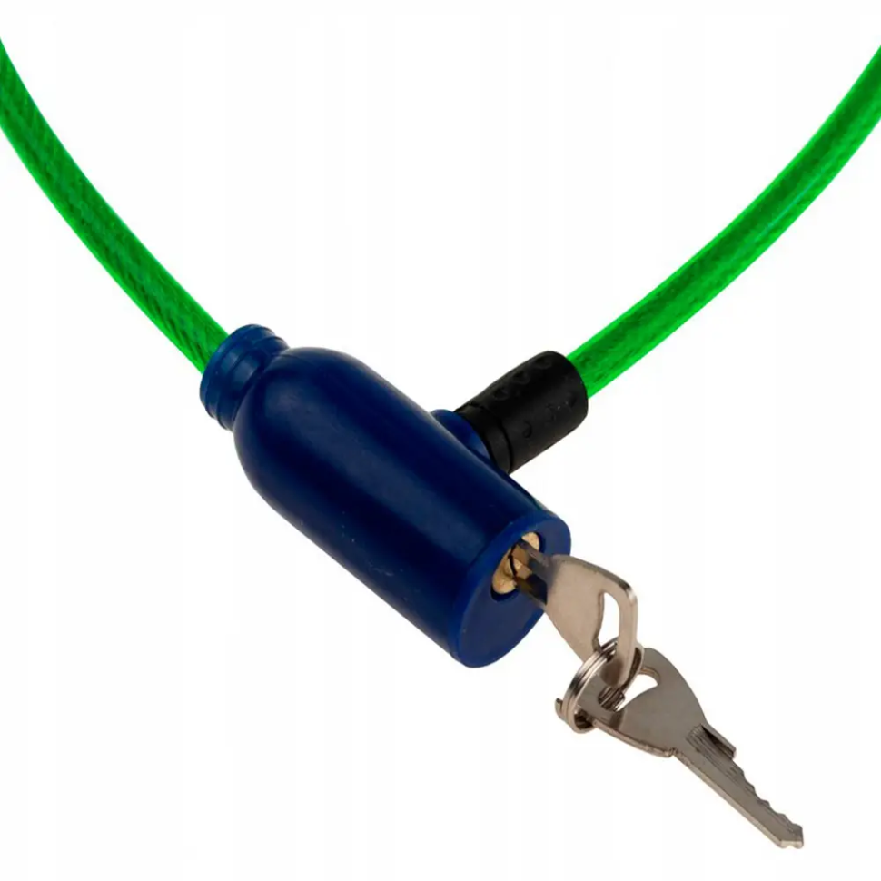 Замок велосипедний на ключі VeloLock Newt NE-V-005-G зелений 