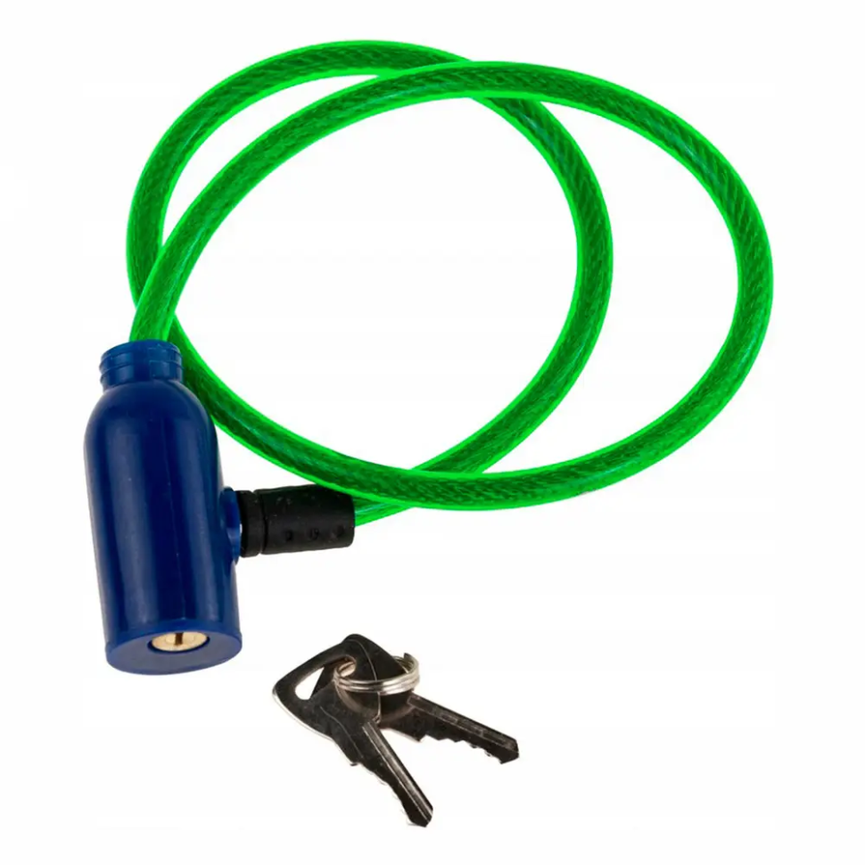 Замок велосипедний на ключі VeloLock Newt NE-V-005-G зелений 