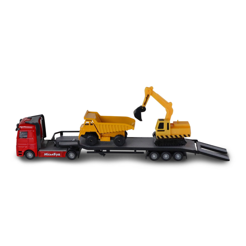 Игровой набор Автоперевозчик TechnoDrive 541757.270 самосвал, экскаватор