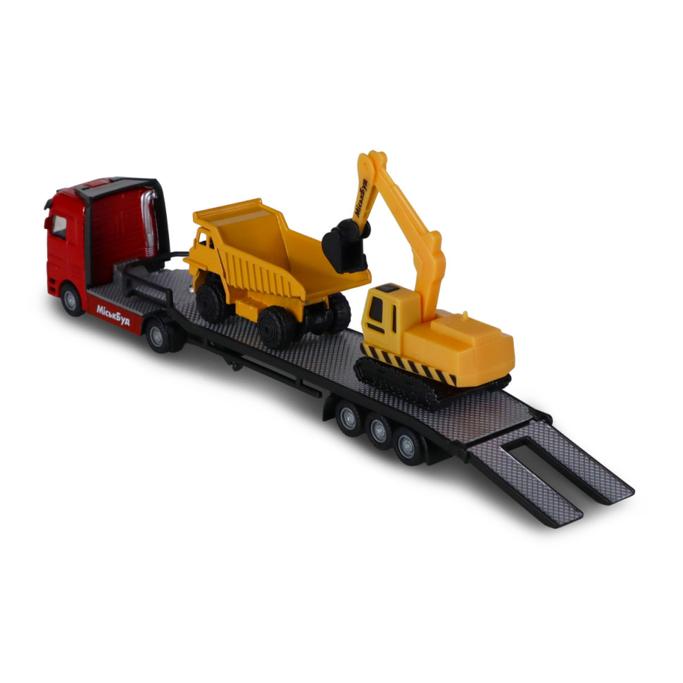 Игровой набор Автоперевозчик TechnoDrive 541757.270 самосвал, экскаватор