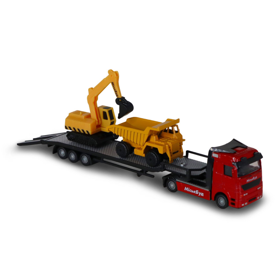 Игровой набор Автоперевозчик TechnoDrive 541757.270 самосвал, экскаватор